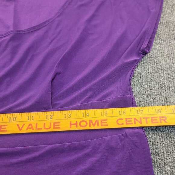 ANTTHONY Original Medium Purple Knee Length Cap Sleeve Sheath Dress USA - Picture 10 of 10